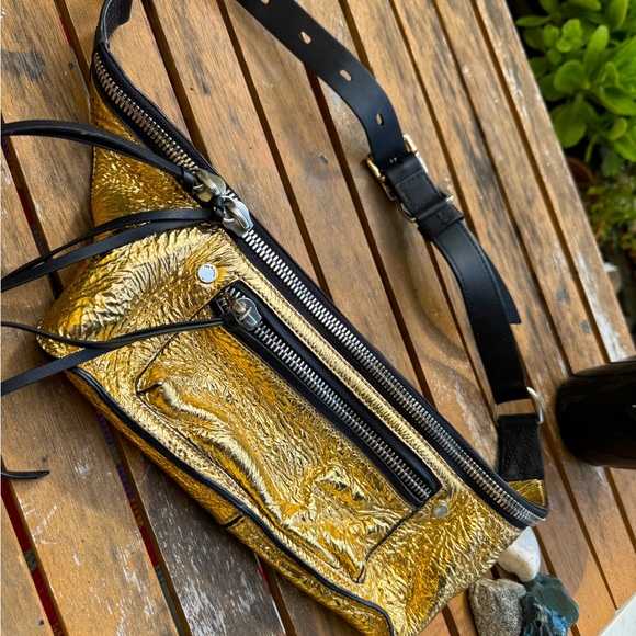 Rag & Bone Elliot gold fanny pack - Picture 2 of 5